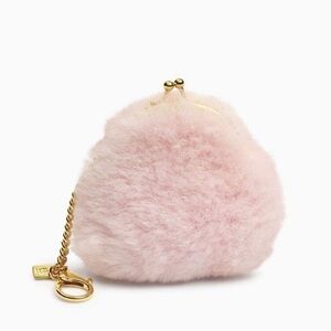 UGG l Fuzzy Coin Key FOB Pouch l Pink NWT